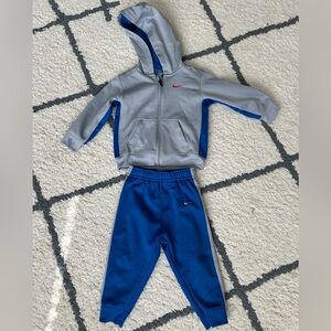 Nike Kids Blue and Gray Track set
